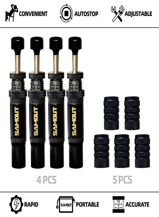 SAMOUT Adjustable Auto-Stop Tire Air Down Kit (10-30 PSI) Screw-on Tyre Deflator Tool for Offroad 4x4 Vehicle Accessories - Image 2